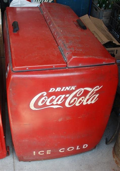 old fashioned Coca-Cola cooler